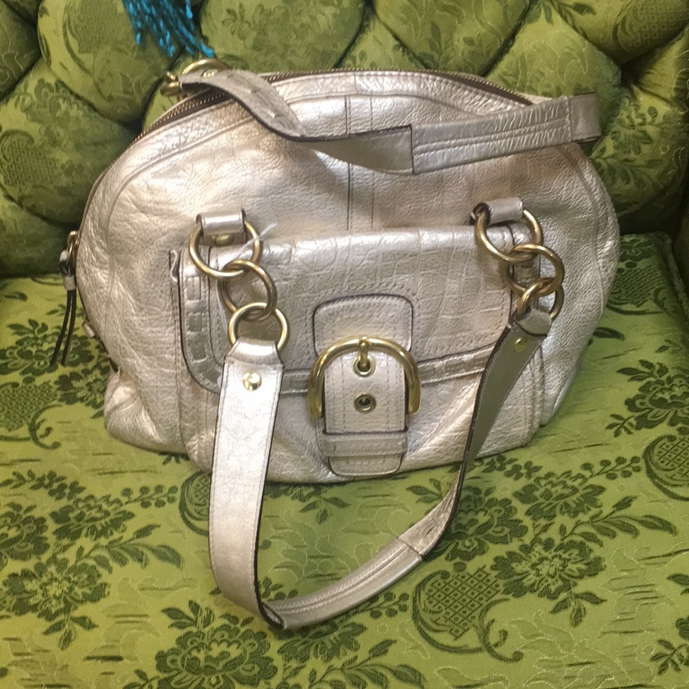 Metallic handbag